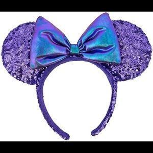 Disney Parks Purple Potion Sequin Minnie Ears Headband